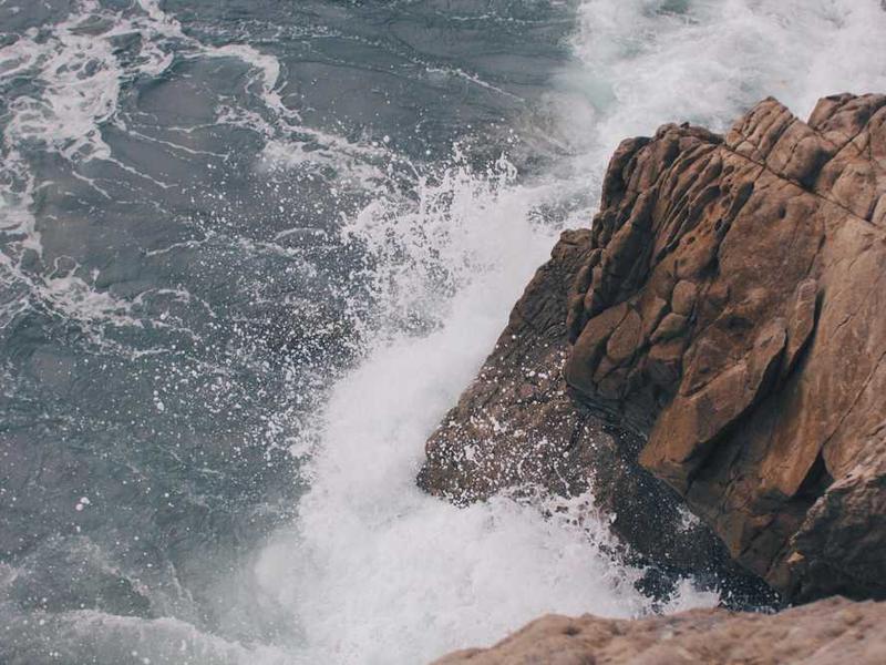 A landscape image showing abstract colors and shapes